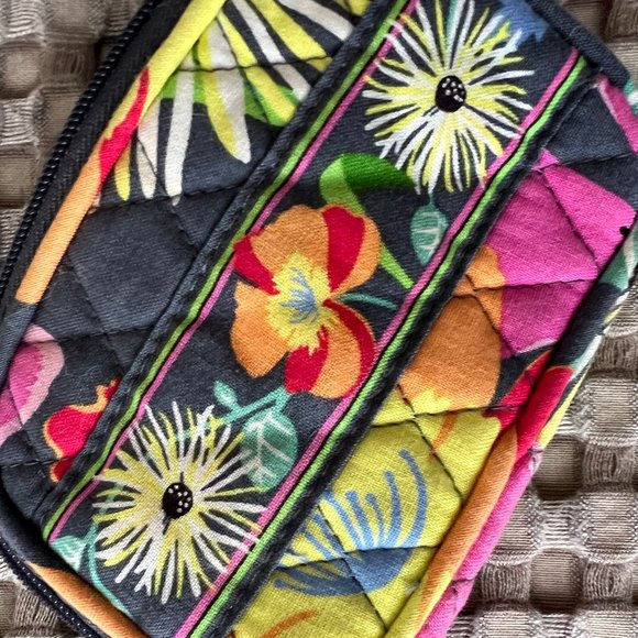 Small Vera Bradley Wristlet/Case in Jazzy Blooms - Picture 2 of 3